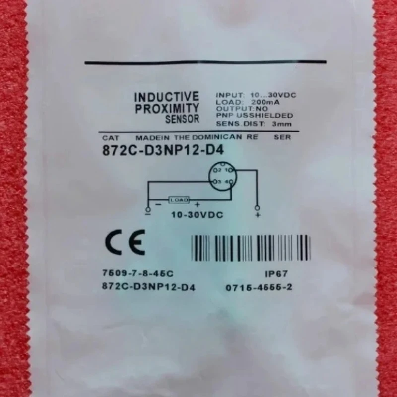 

Brand New Original 872C-D3NP12-D4 872C-D4NP12-D4 872C-D4NN12-D4 Proximity Switch In Stock Fast Shipping