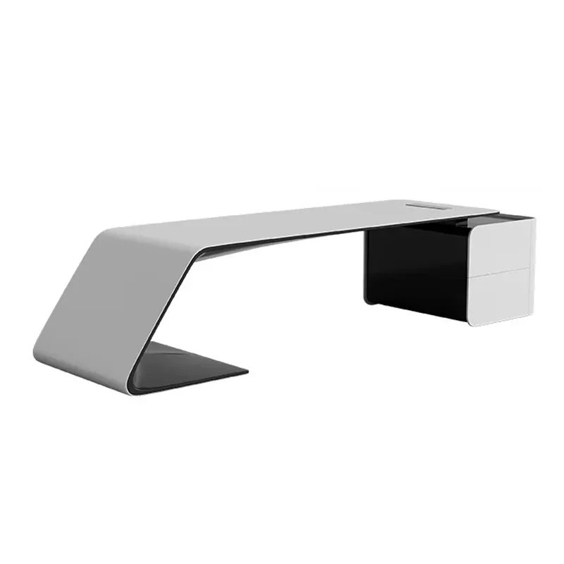 Modern Executive Desk Large Office Table Simple  Manager Workstation with Chair Contemporary for Home Office