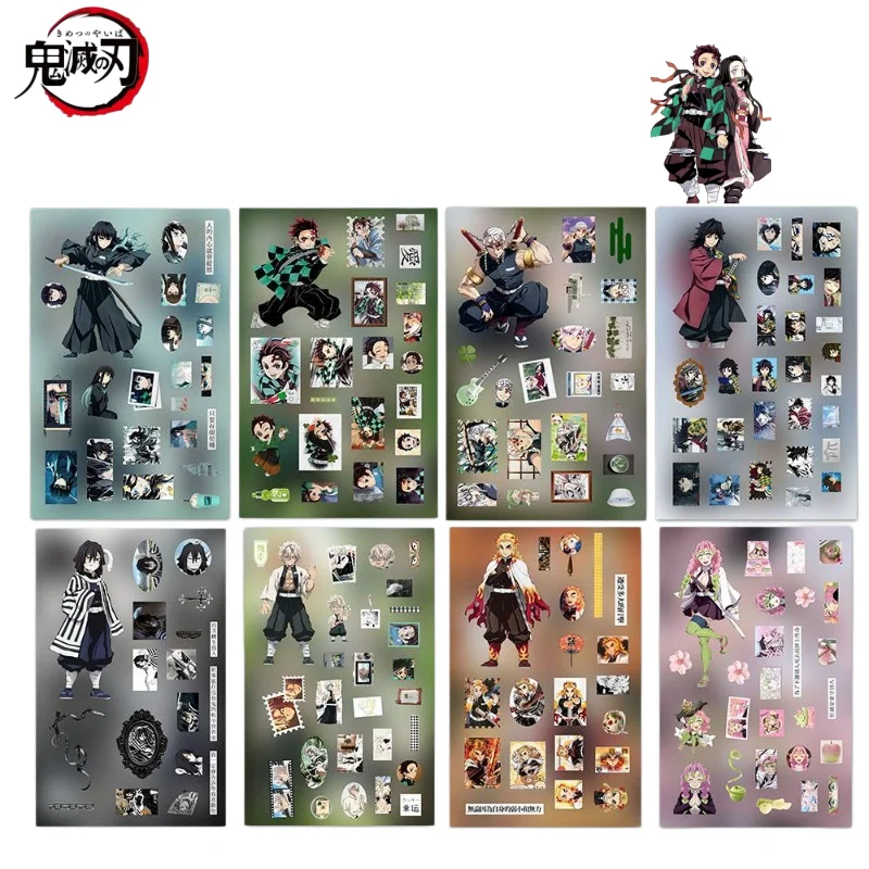 Neuer Demon Slayer Graffiti-Aufkleber Tanjiro Nezuko aus dem Anime, wasserfest, geeignet für Gepäck, Gitarre, Notizbuch, Dekoration, Geschenk