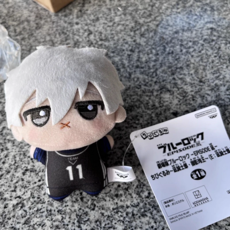 Echte Bandai BLUE LOCK Tsugumi Seishiro Anime Print Plüschpuppe 10 cm Mini Körper Plüschtiere Anhänger Schlüsselanhänger Stofftierfiguren