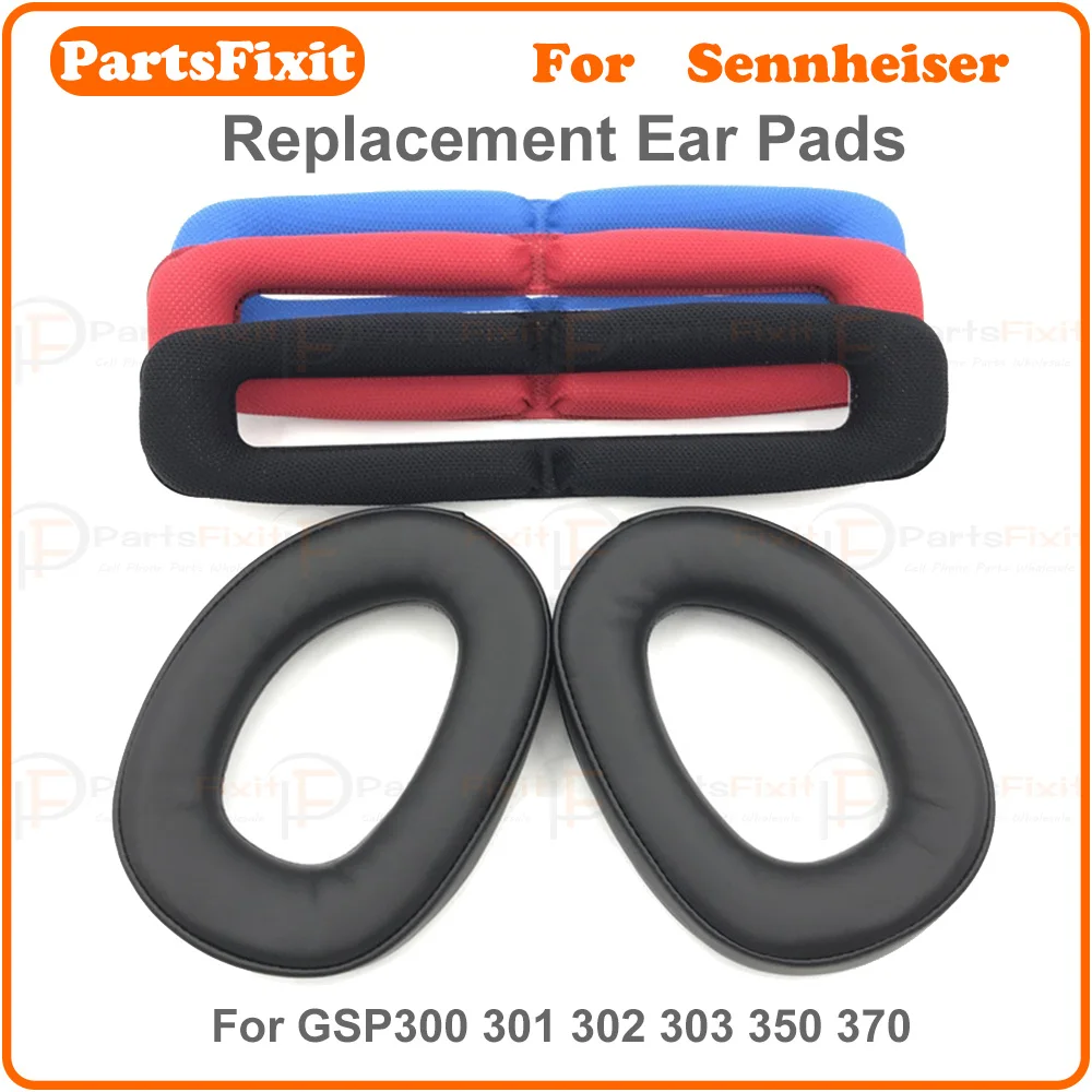 adequado-para-sennheiser-gsp300-gsp301-gsp302-gsp303-gsp350-gsp370-fone-de-ouvido-earpads-esponja-cobre-almofadas-de-ouvido-almofadas-de-cabeca