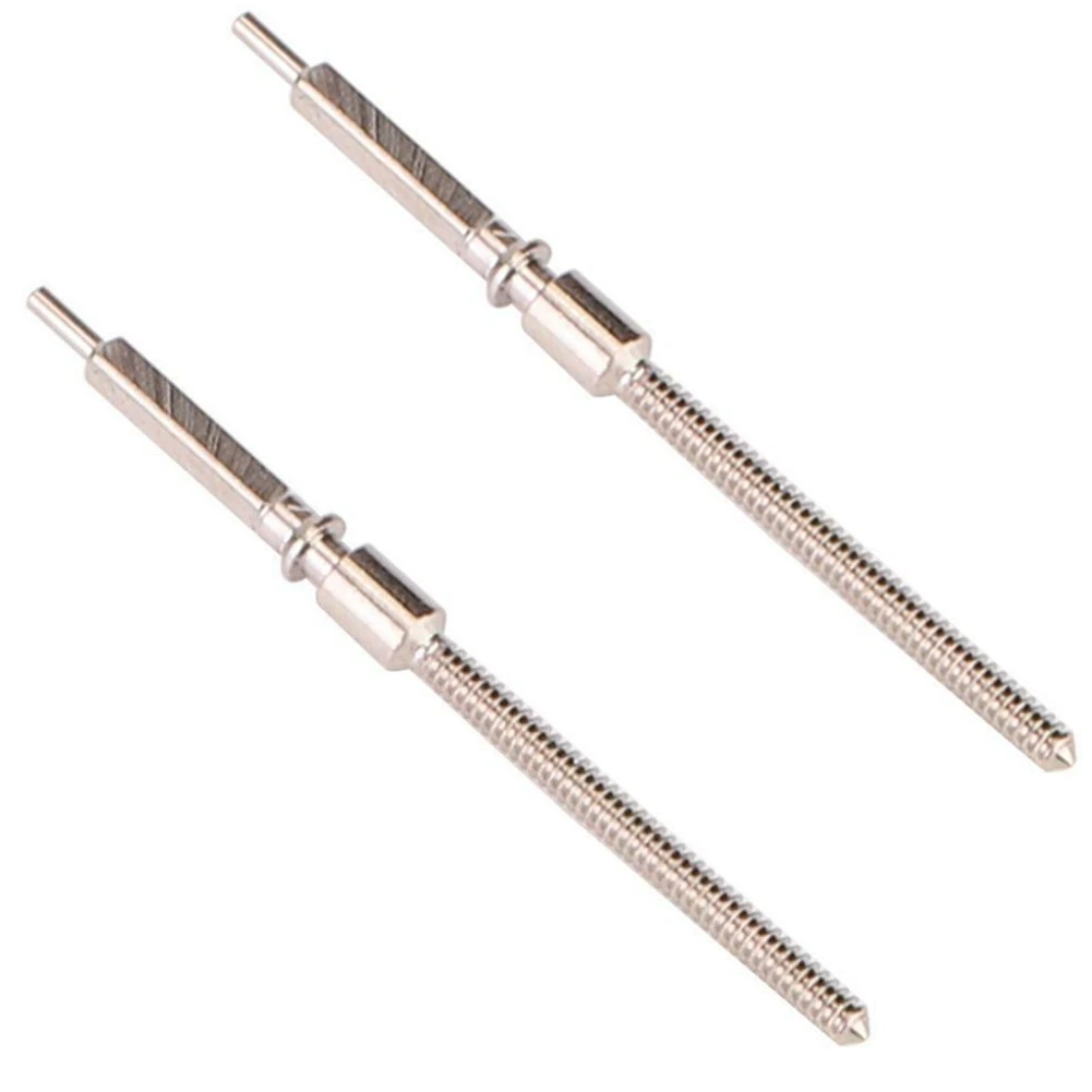 2Pcs Watch Stem 0.9mm for 7750 7751 Movement Metal Watch Windig Stem Pole Rod Bar Watch Repair Accessories for Watchmakers
