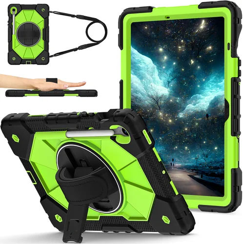 Con funda con soporte para bolígrafo para Samsung Galaxy Tab S10 Lite FE 10,9 ""funda a prueba de golpes Galaxy S9 FE 10,9 11"" correa de hombro con rotación de 360