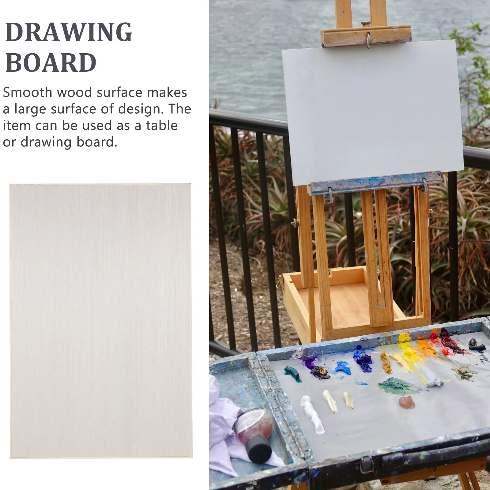 Wooden Drawing 8K Hollow Style Strong Durable Construction Smooth Surface Large Design Area Multi-Functional Use As Table Or