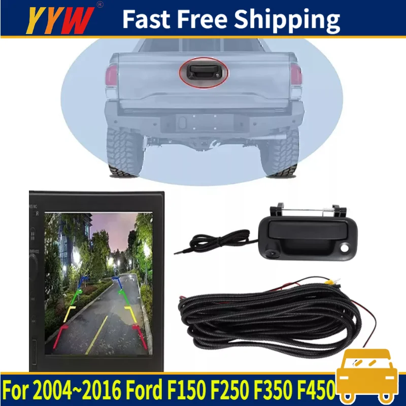 

8L3Z-9943400-AC Car Tailgate Handle Backup Camera For Ford F150 F250 F350 F450 F550 2004~2016 Rear View Backup Camera Backsight