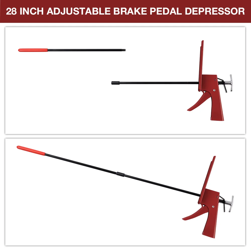 أداة ضبط دواسة الفرامل قابلة للتعديل 28 بوصة لفحص المركبات، دواسة للفرامل ودواسة الوقود ودواسة الدبرياج في السيارة، أدوات مساعدة لإصلاح السيارات #3