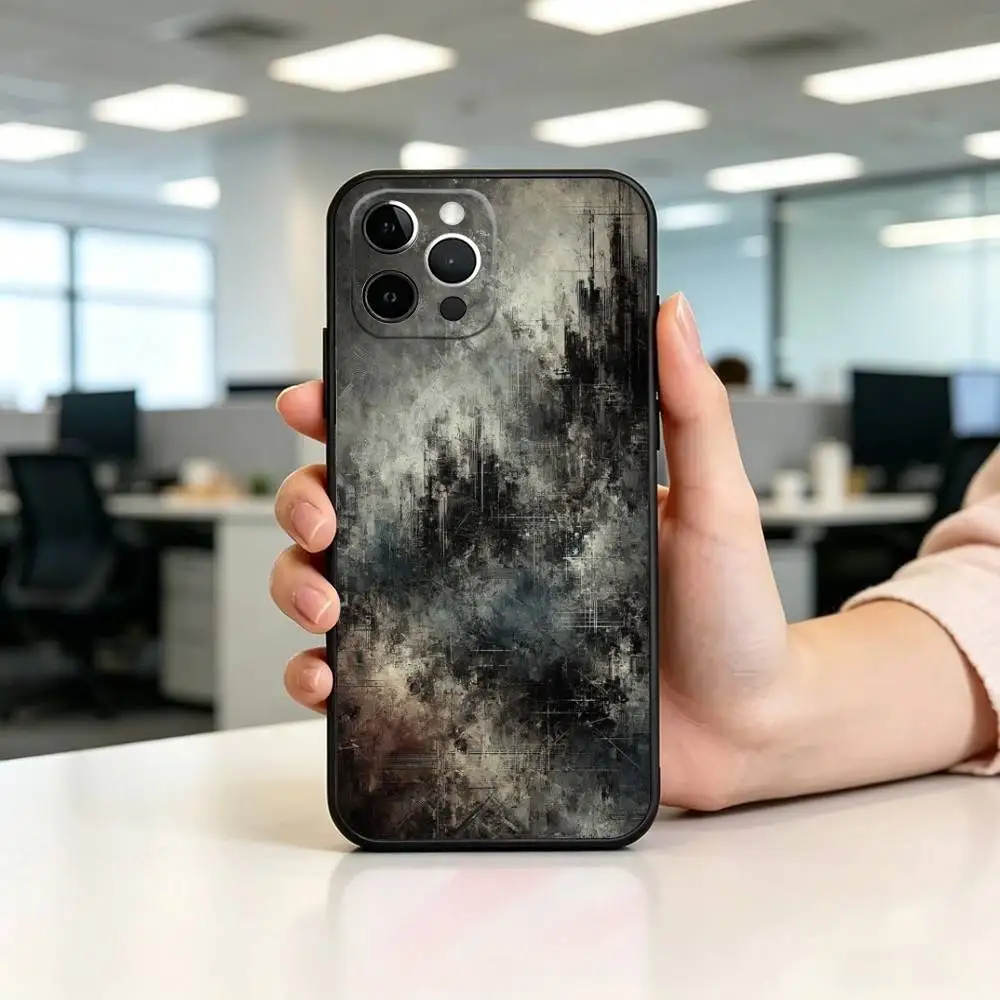 Retro-O Industrial Rusty Phone Case For iPhone 17, 16,15,14,13,12,11 Plus,Pro Max, Others Soft Black Cover