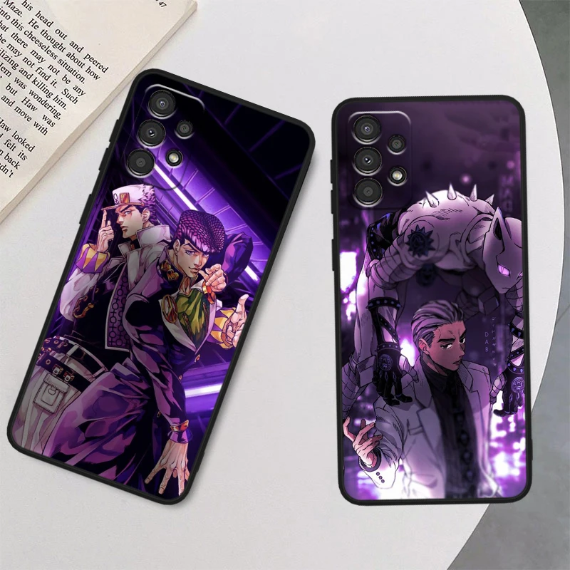 Coque de téléphone en silicone noir Anime JoJo Cool pour Samsung, A90, A80, A70S, A60, A50S, A40, A30S, A20E, A20S, A10S