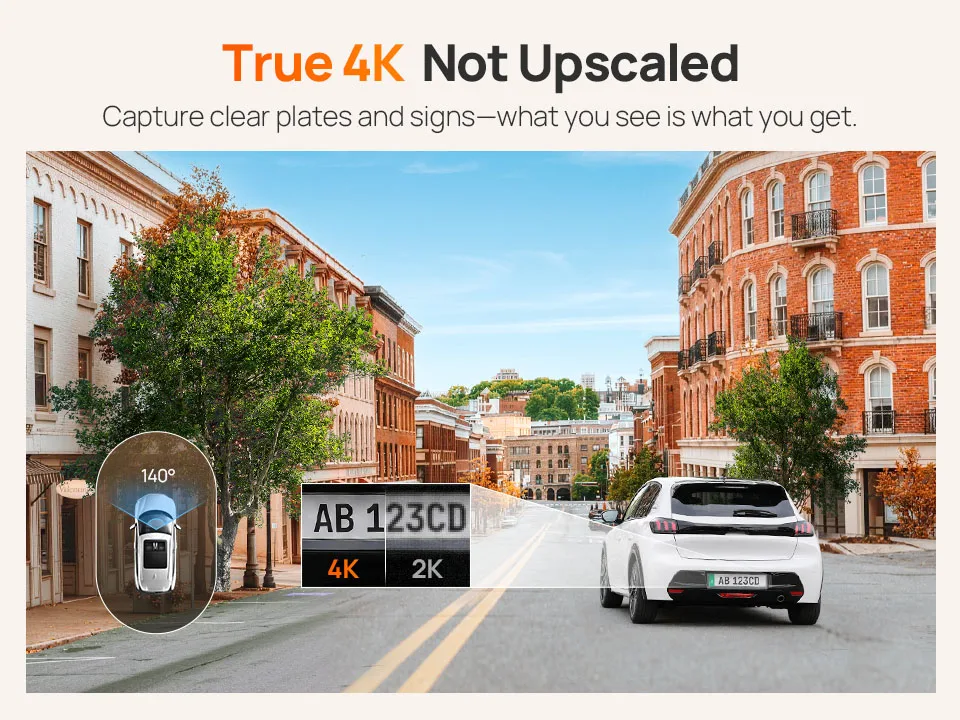 Globale Version 70mai Dashcam A800Nano 4K Bild Frontkamera HDR Wi-Fi GPS ADAS 24H Parkmodus 70mai A800 Nano Echte 4K Auto-DVR – Detail 5