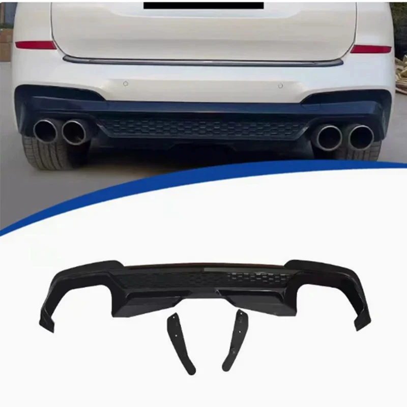 

For BMW X3 G01 G08 2017-2021 Bright Black Diffuser Back lip Car Rear Bumper Diffuser glossy black Rear Splitters Spoiler