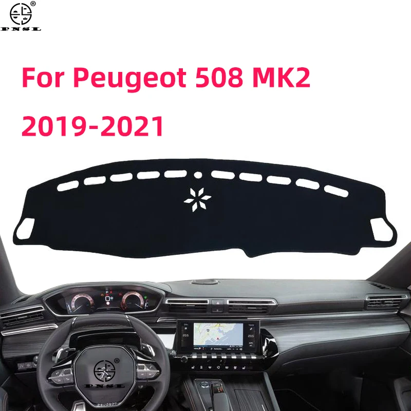 

Для Peugeot 508 MK2 2019 2020 2021 2022 крышка приборной панели автомобиля Pat коврик для приборной панели накидка Защита от солнца аксессуары