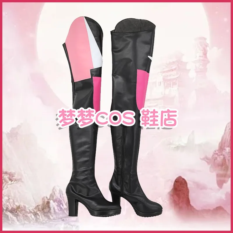 KPop Demon Hunters Rumi Mira Zoey Cosplay Costume Shoes Handmade Faux Leather Anime Boots Customized Children Kid Shoes