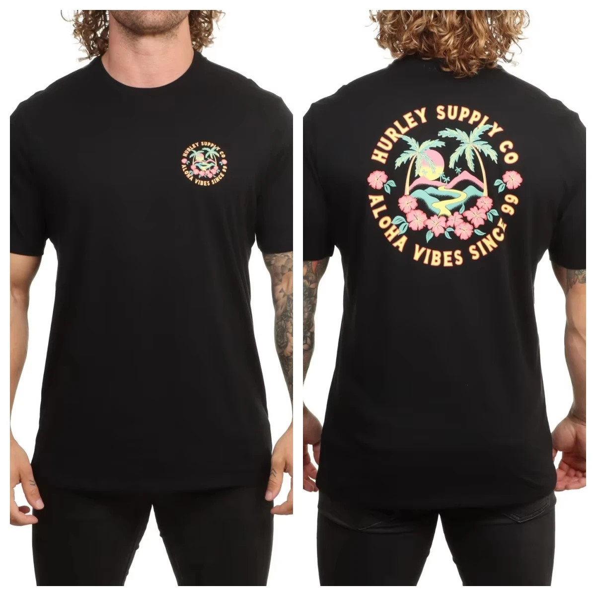 Klassisches Retro Blue Box Surfing Skateboarding Street Sports Marken-T-Shirt aus Baumwolle mit Grafikdruck für Herren und Damen Sommer Streetwear – Detail 5