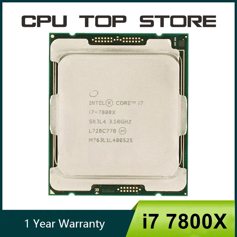 Intel core i7 7800X 3.5GHz 6-Cores 12-Threads LGA 2066 cpu processor