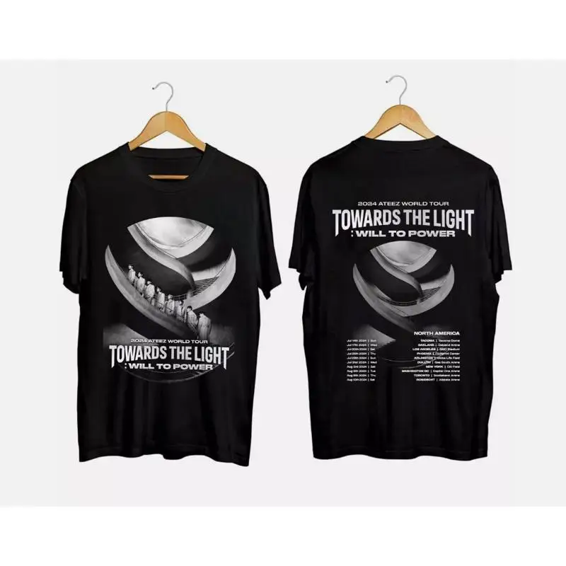 

Распродажа Ateez World Tour 2024 Towards The Light Will To Power Футболка Северной Америки