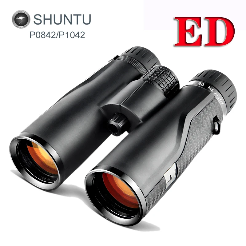 Shuntu Powerful 8x42 10x42 ED Lens Binoculars IPX7 Waterproof Bak4 Prism Long Range Outdoor Telescope For Travel Camping Hunting