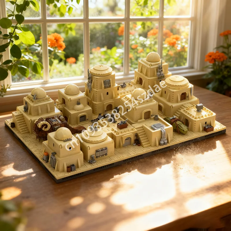 

7449pcs MOC Tatooine Mos Eisley Modular Desert Star Model Building Blocks Assemble DIY Education Christmas Gift Brick Toy Kids