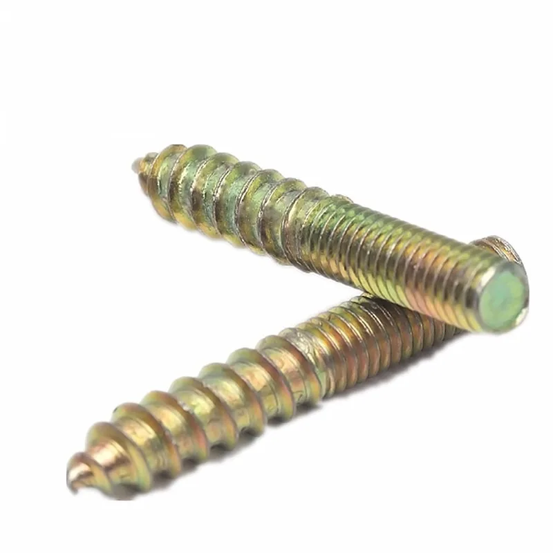 10pcs High quality M4-M8 Hanger Bolt Double Headed Bolt Self-Tapping Screw for sofa Furniture connection Fastener Hardware