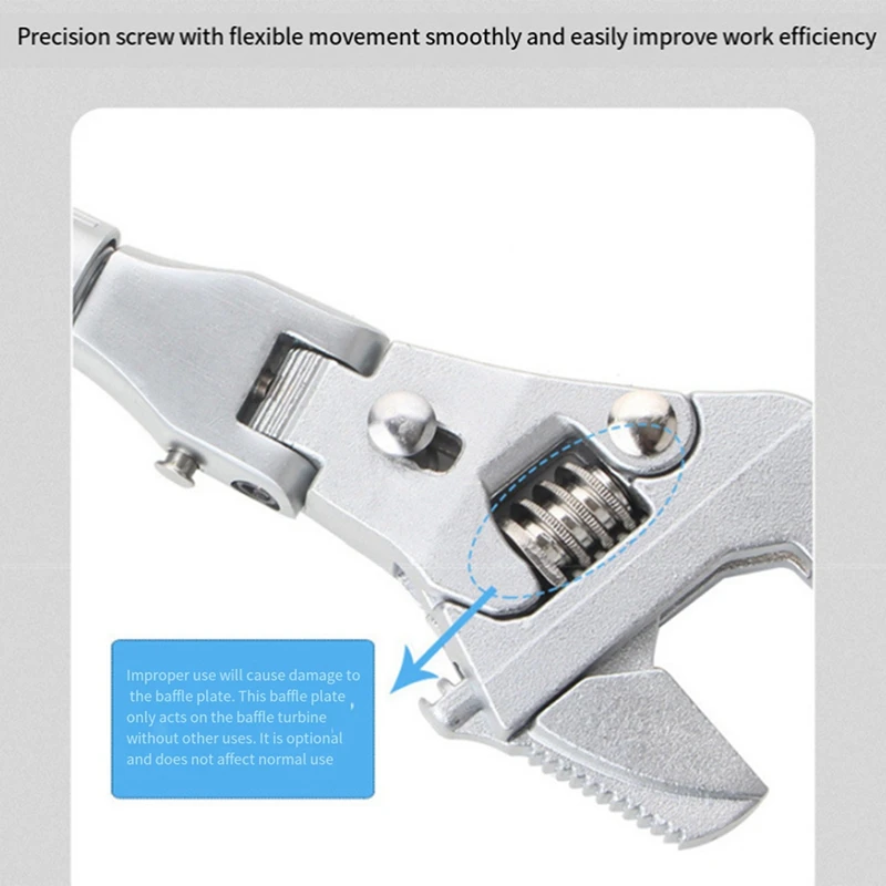 Multifunctional Ratchet Adjustable Wrench 5-In-1 Swing Ratchet Rapid Expansion For Hydropower Maintenance Accessories Parts