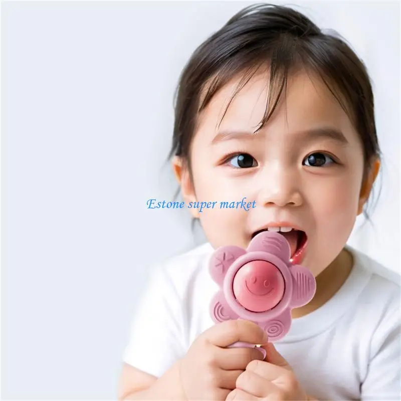 090B Sensory Teether Rattle Teething Auditory Development Toy For Newborns