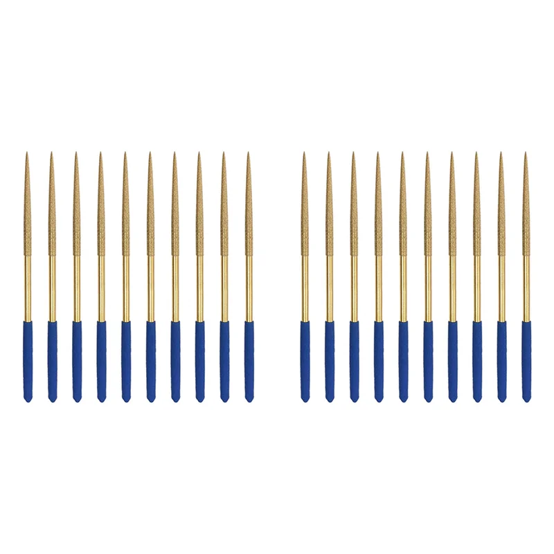 

A83I-Набор алмазных надфилей 3 мм х 140 мм, круглые напильники, инструменты с титановым покрытием для металла, дерева, камня, стекла, 20 шт.