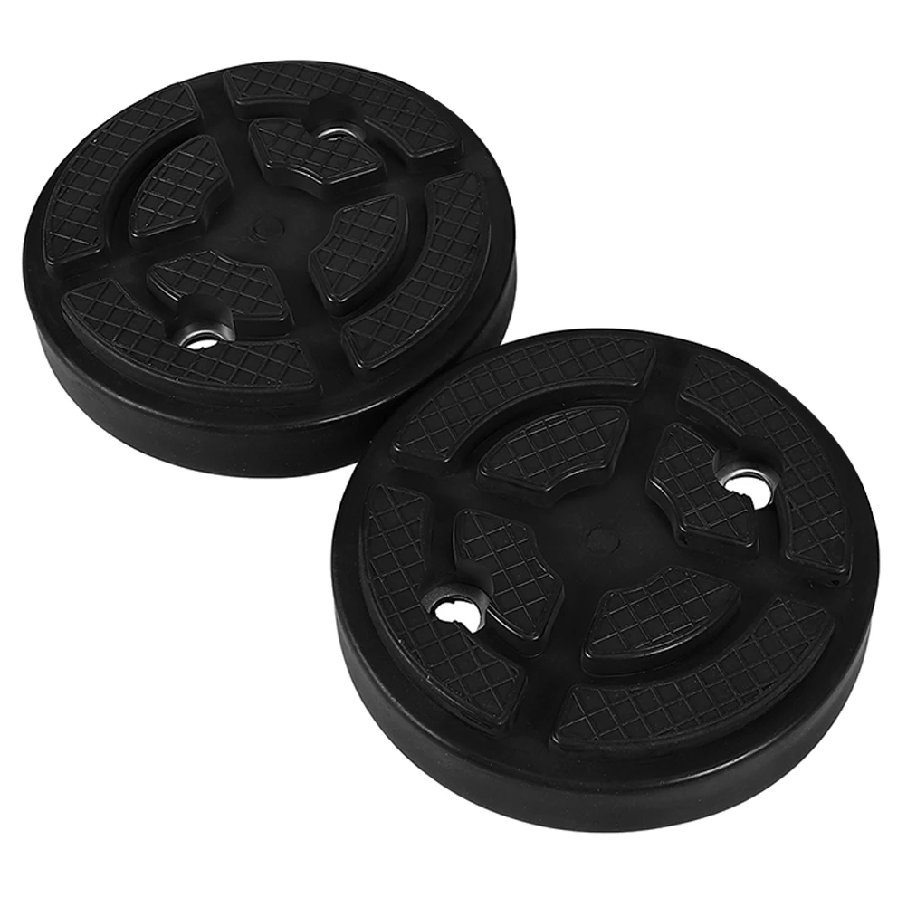 

2Pcs Round Rubber Jack Pads Sturdy Floor Jack Stand Pad 3cm Thickness Pinch Weld Trailer Rv Lift Vehicle Lifts
