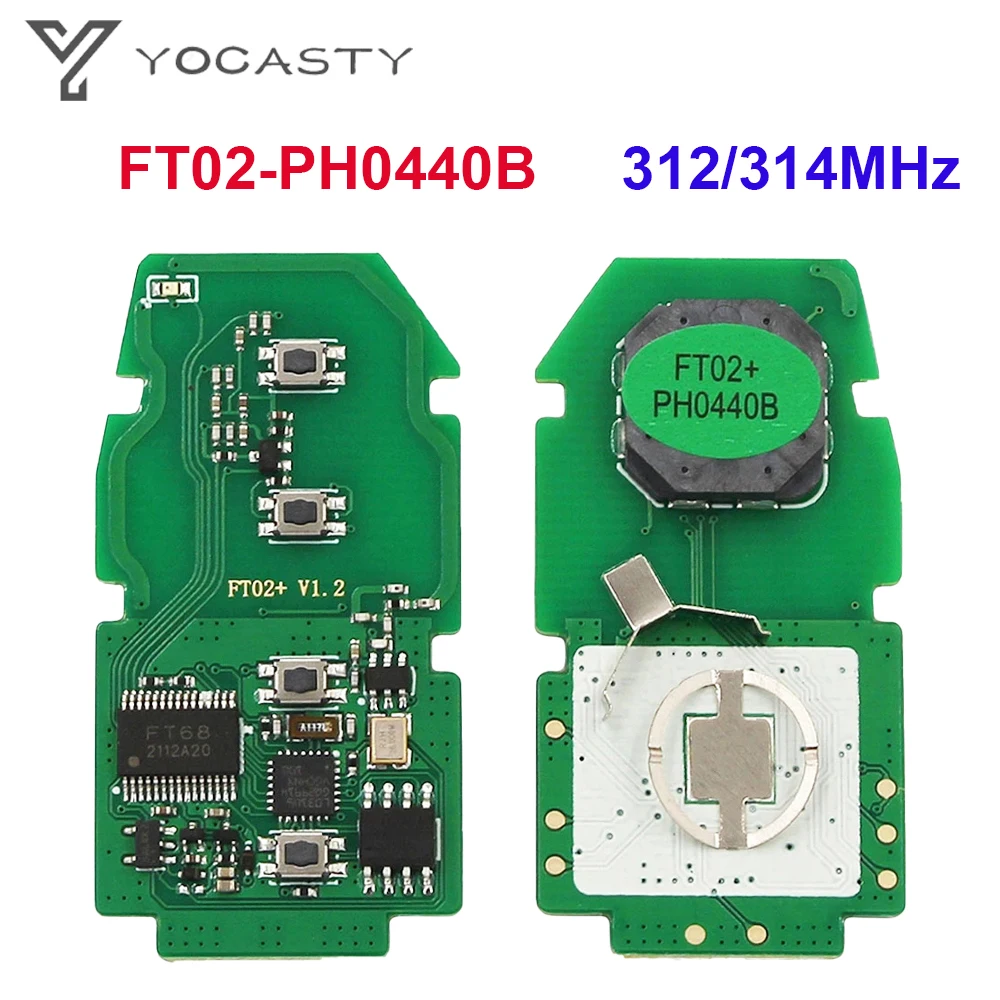 

Lonsdor FT02-PH0440B Update Version of FT11-H0410C 312/314MHz For Toyota Smart Key PCB Switchable