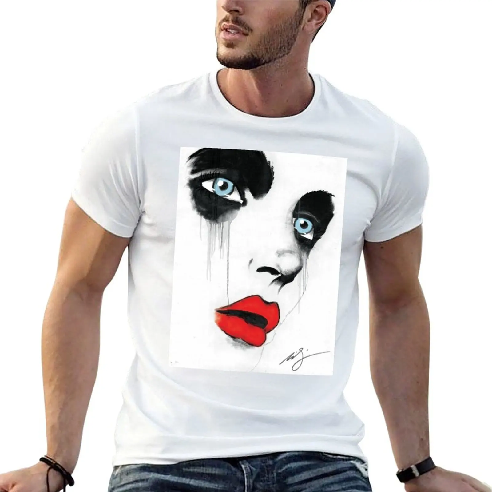 Simply Eyes & Lips T-Shirt funny t shirts man t shirt men 100% cotton luxury brand mens graphic t shirts T-shirt