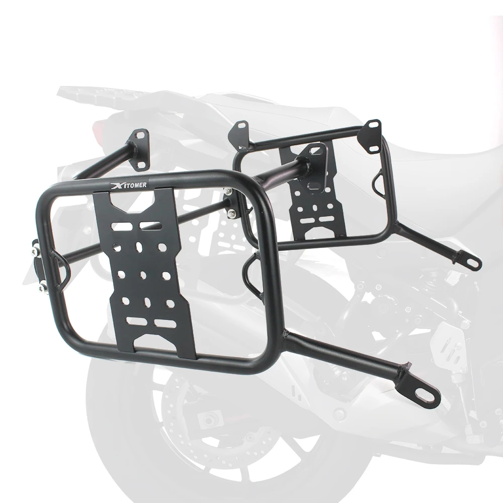 Motorcycle Side Panniers Racks For Suzuki DL650 V-storm 650 2017-2024 Saddle Bag Support Bars Mount Brackets Top Case Box Rack