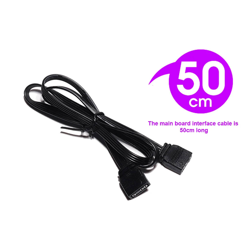 5V 3 Pin ARGB RGBW Cable ASUS AURA SYNC RGB 10 Hub Splitter SATA Power Extension Adapter LED Strip Light PC RGB Fan cooler