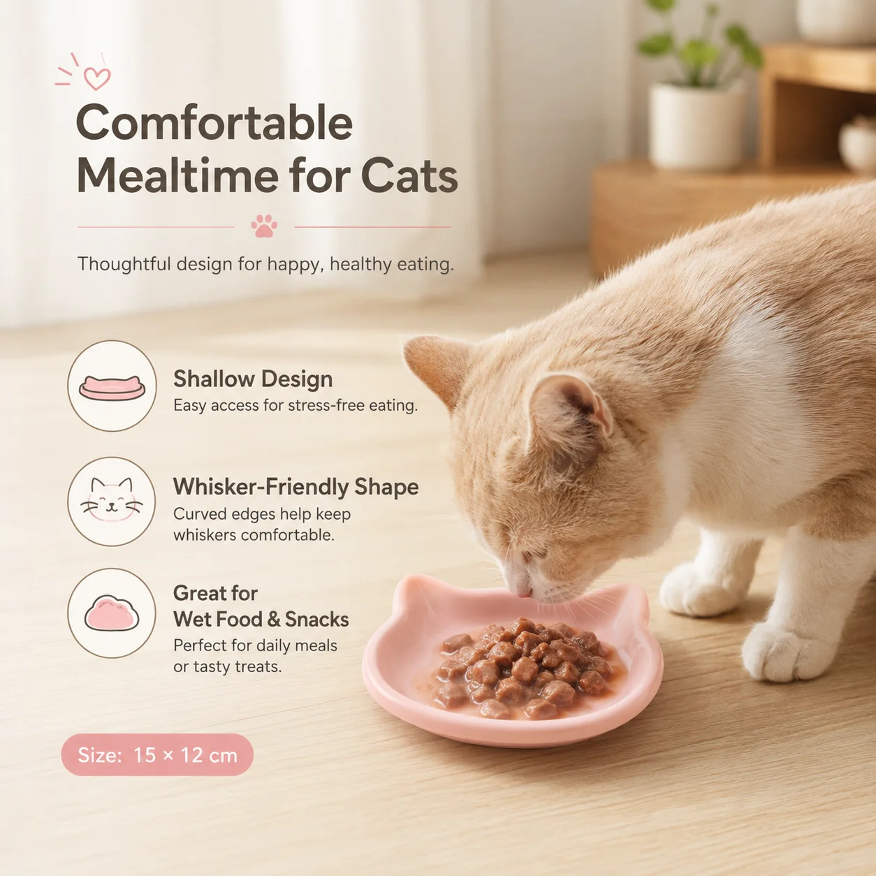 Household Pet Plastic Dish Kitten Daily Feeding Bowl Canned Food Freeze Dried Snack Plate For Munchkin Cats
