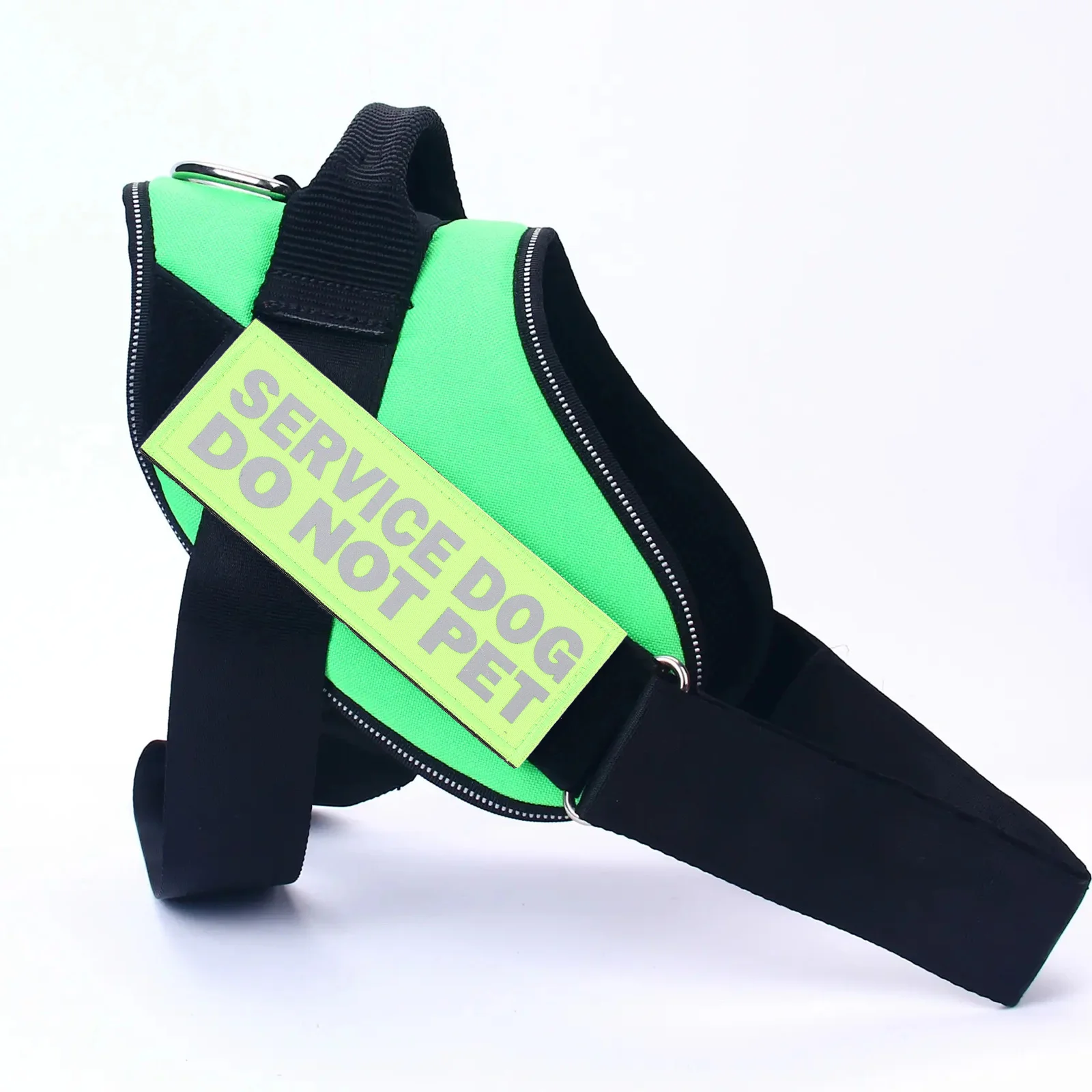 

4Pcs Pet Harness Reflective Service Dog Patches Durable Nylon Professional Dog Accessory for Outdoor Walking Jogging