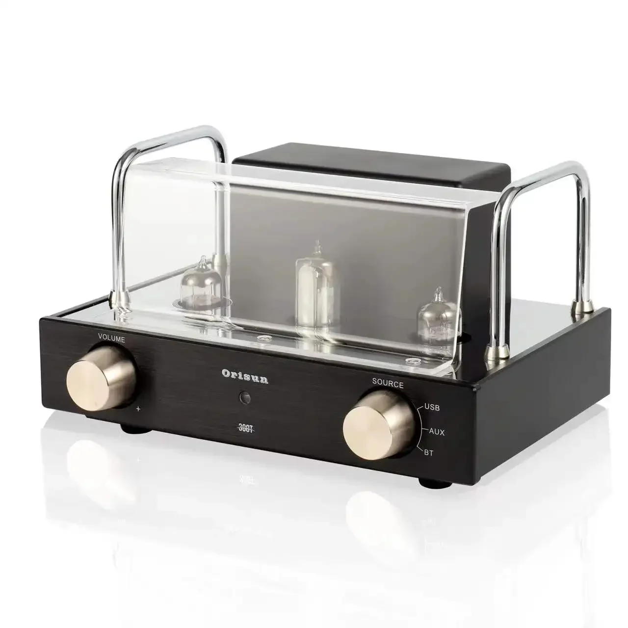

HiFi Intergrated Tube Amplifier Single-end Class A Valve Amp With Tube Cage High End 2.0ch Wooden Speaker Home Amplifier