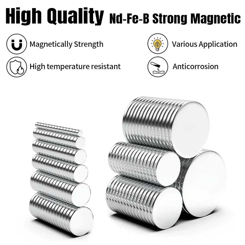 Powerful Neodymium Magnets Small Column Magnets for Whiteboards Magnet Strong and Durable Multi-purpose DIY Crafts Refrigerators