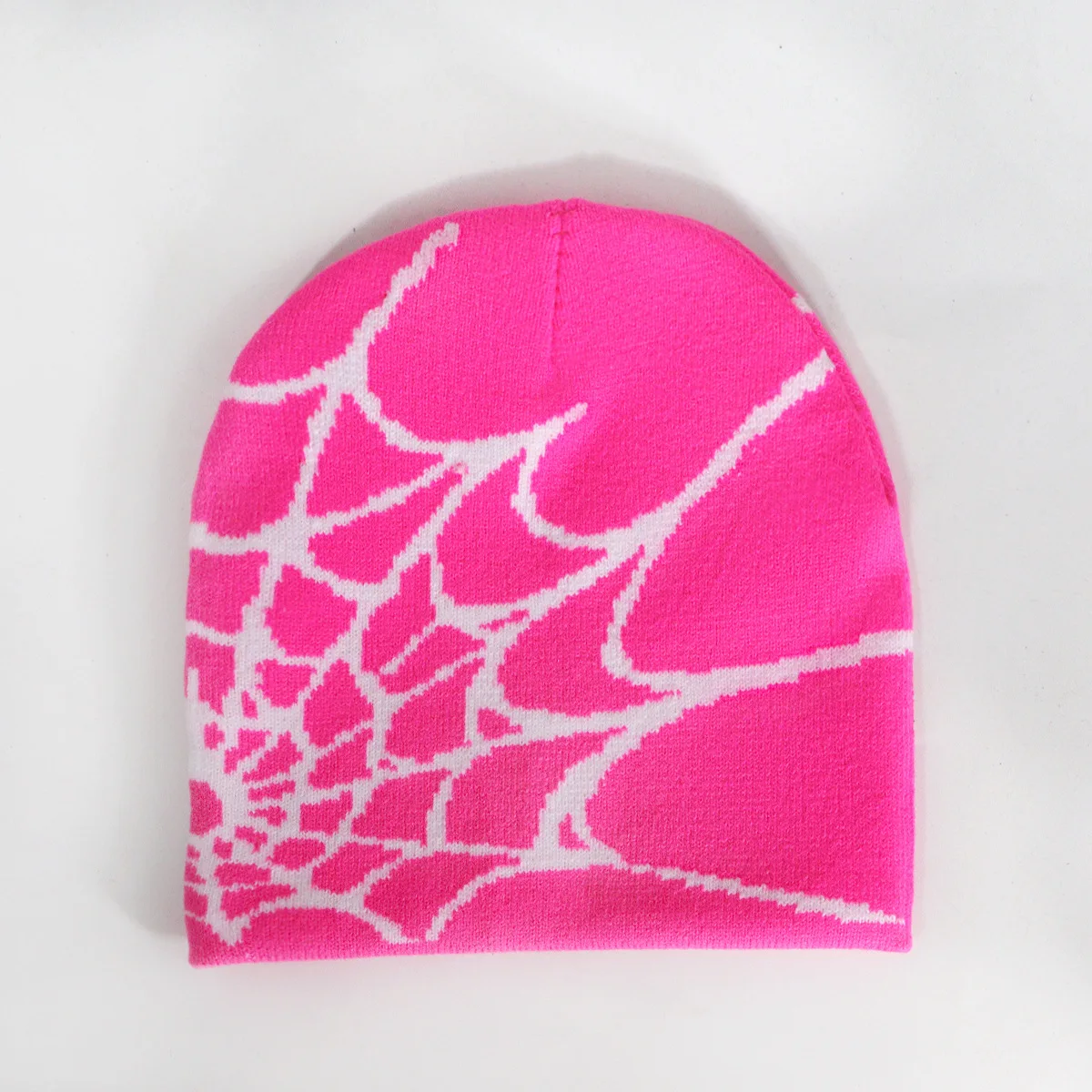 Stricken Spinnennetz Design Hut Skullies Beanies für Männer Frauen Pullover Pile Cap Y2k Goth Warme Beanie Hüte Neue Hip-hop Street Cap – Detail 19