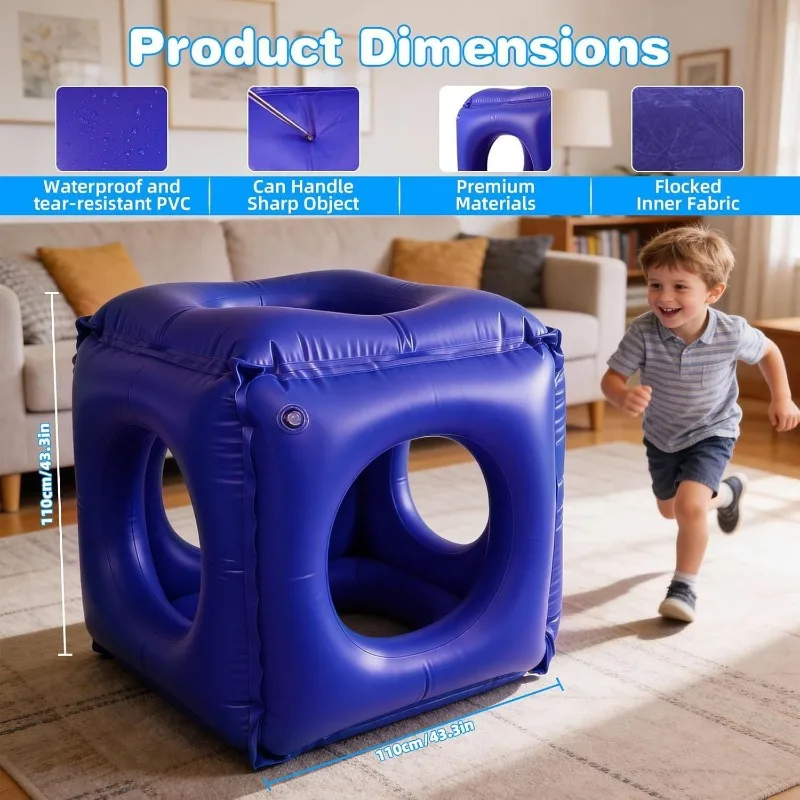 New PVC spot inflatable trampoline indoor sensory children's toys household autism adjustment toys