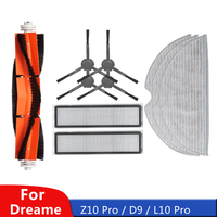For Dreame Bot Z10 Pro / D9 / L10 Pro Main Brush Accessories Robot Vacuum Cleaner Mop Cloth Hepa Filter Replaceable Parts
