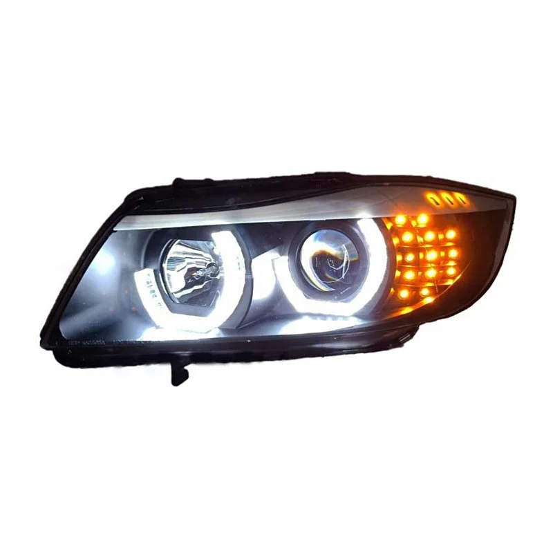 Car Headlight Modified Headlamp LED Angel Eyes Xenon Head Lamp For BMW 3 Series E90 318i 320i 2006-2011