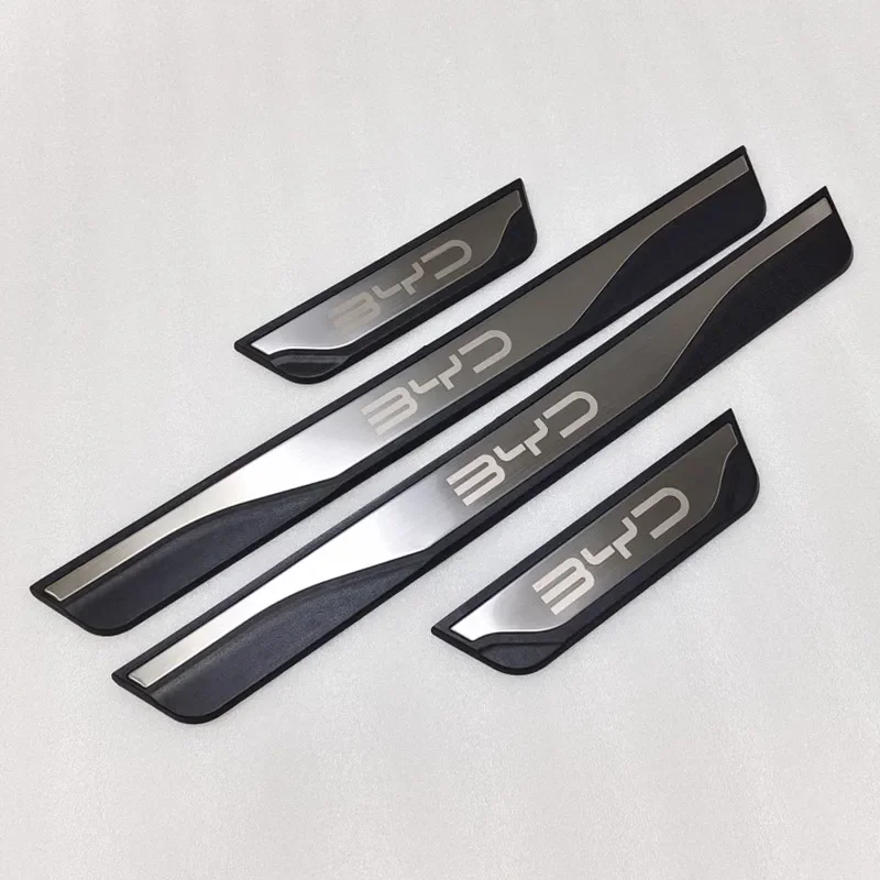 

Аксессуары для BYD Atto 3 2022, Накладка на порог из нержавеющей стали, защитная накладка на педаль, Накладка на порог, Стайлинг автомобиля