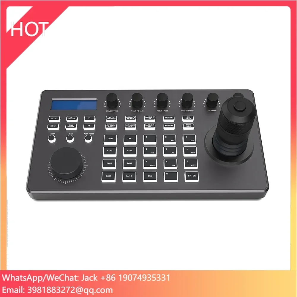 MYTECH New Camera Controller With the Light 4d Joystick Controller  for Video Conference Ip Ptz Keyboard Controller