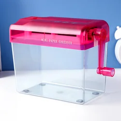 Hand Operated Manual Shredder Paper Office Wear Resistant Small Household Metal School Tabletop Shredder Machine Desk
