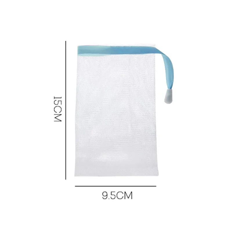 Soap Foaming Net Bags Facial Body Cleansing Soap Bar Mesh Bag Shower Bubble Storage Bag Travel Washing Tool Bathroom Accessories