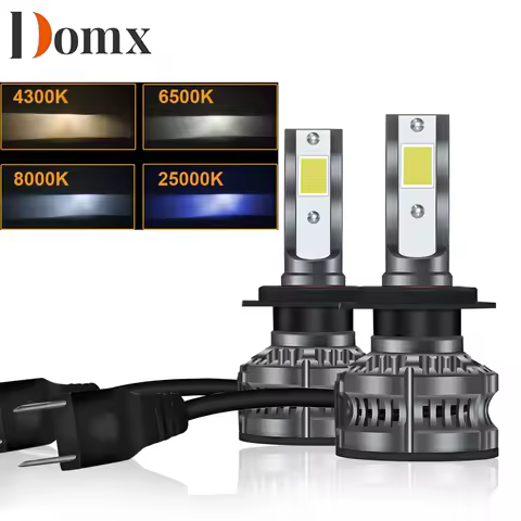 DOMX H1 H4 H7 LED Bulb H8 H11 H9 Car Headlight Led Lights 4300K 25000K 6500K 8000K Turbo lampada 12V Fog Lights White