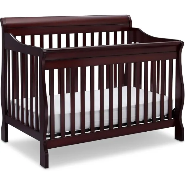 

Delta Children Canton 4-in-1 Convertible Crib - Easy to Assemble, Espresso Cherry