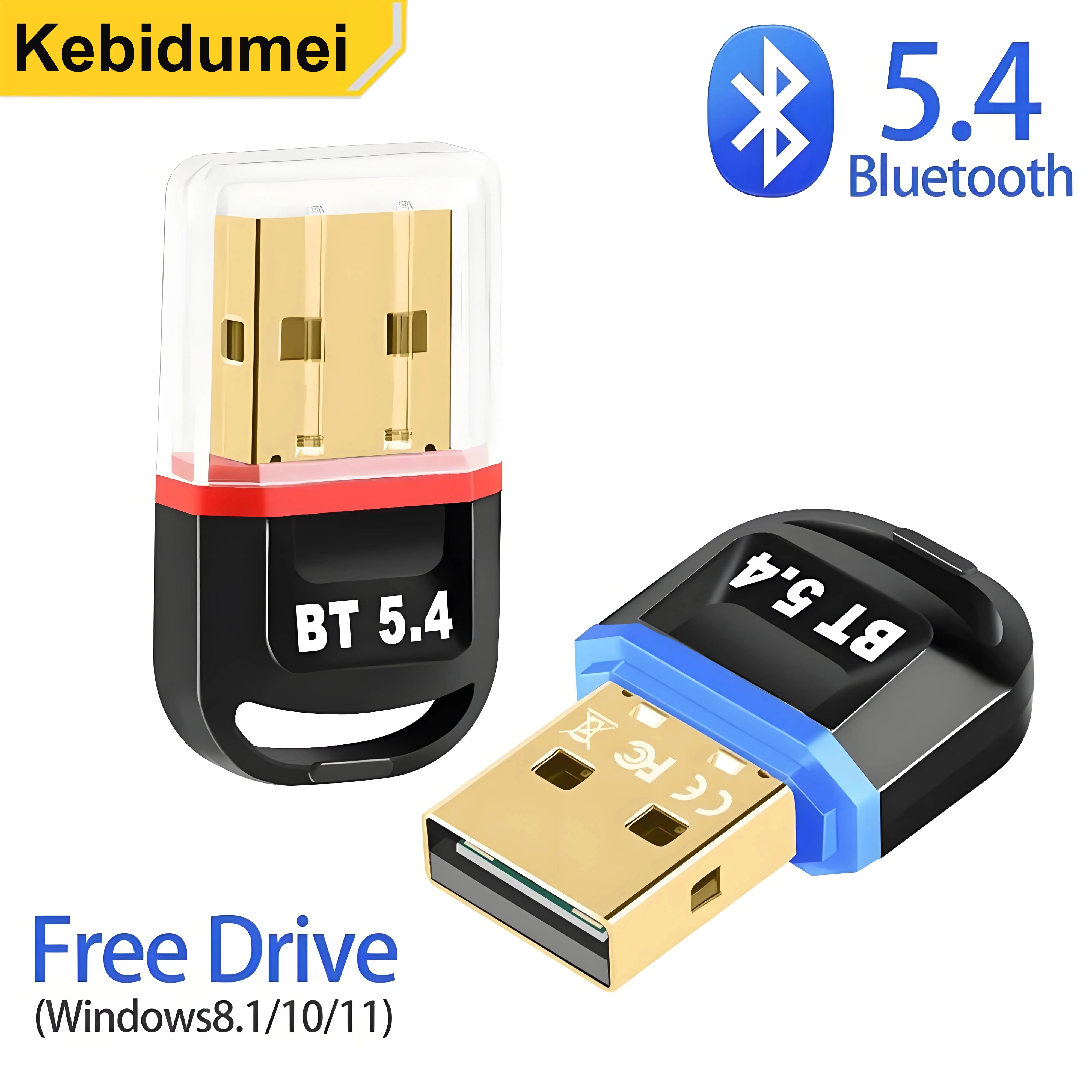 Bluetooth 5.3 5.4 Adapter USB Dongle Adapter Audio Receiver Transmitter Wireless Adapter for PC Laptop Speaker Mouse Keyboard