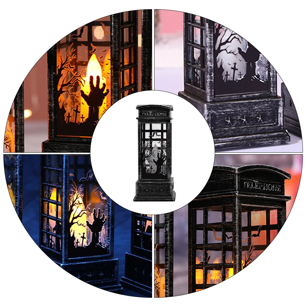 

Ghost Hand Wind Light Black Plastic Halloween Decorations LED Desk Lamp Props Tabletop Office Festive Creepy Match Scene