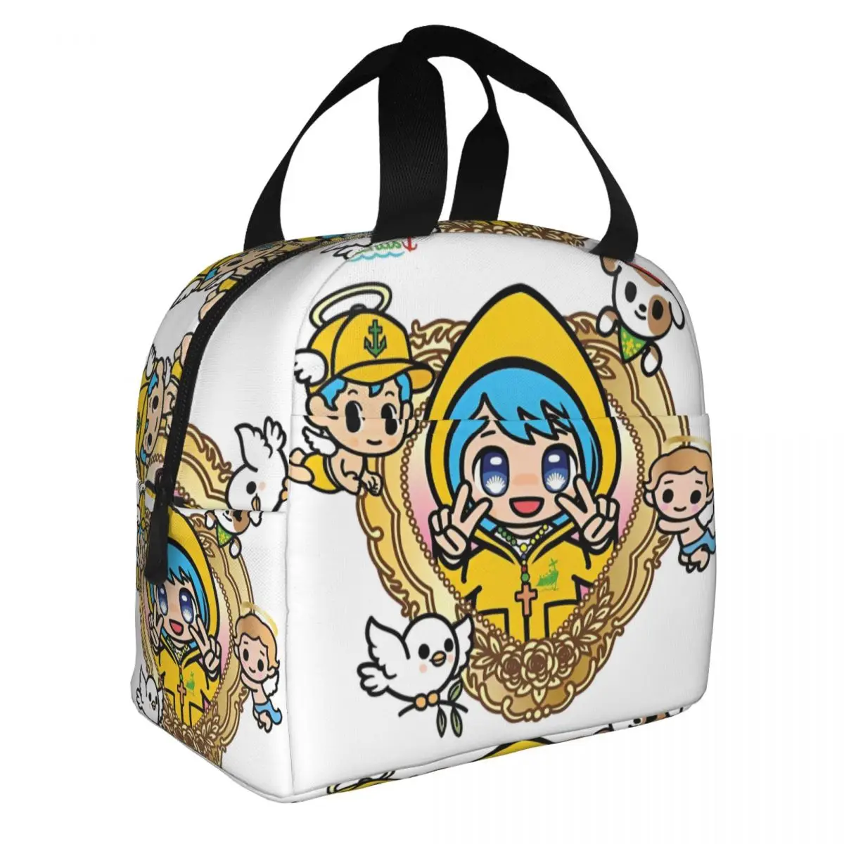 Luce Vatican Mascot Insulated Lunch Bags Cooler Bag Lunch Container Catholic Church 2025 Large Tote Lunch Box for Men Women