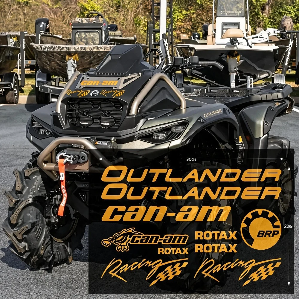 ATV Stickers Outlander Warteproof Decal Racing UTV Ssv PowerSport Vehicles Reflective Sticker for BRO Can-Am Rotax PRO MAX