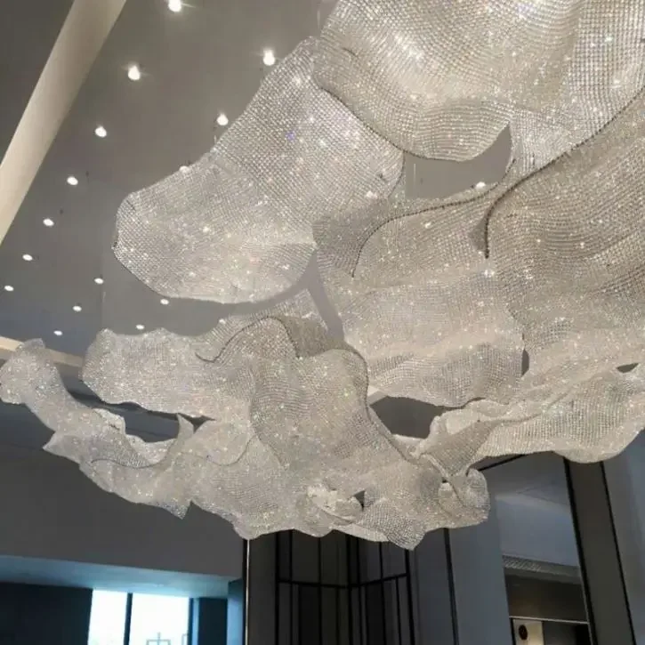 Large Hotel Project Crystal  Lighting for Lobby Conference Room