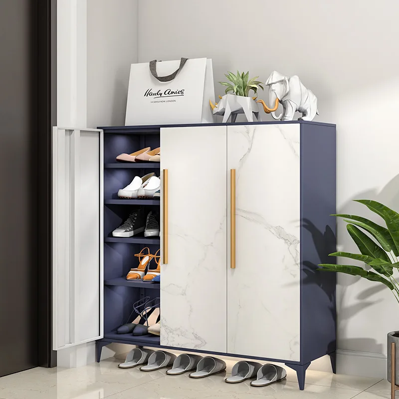 Steel locking shoe cabinet door exterior cabinet home door elevator corridor aisle foyer large capacity outdoor password